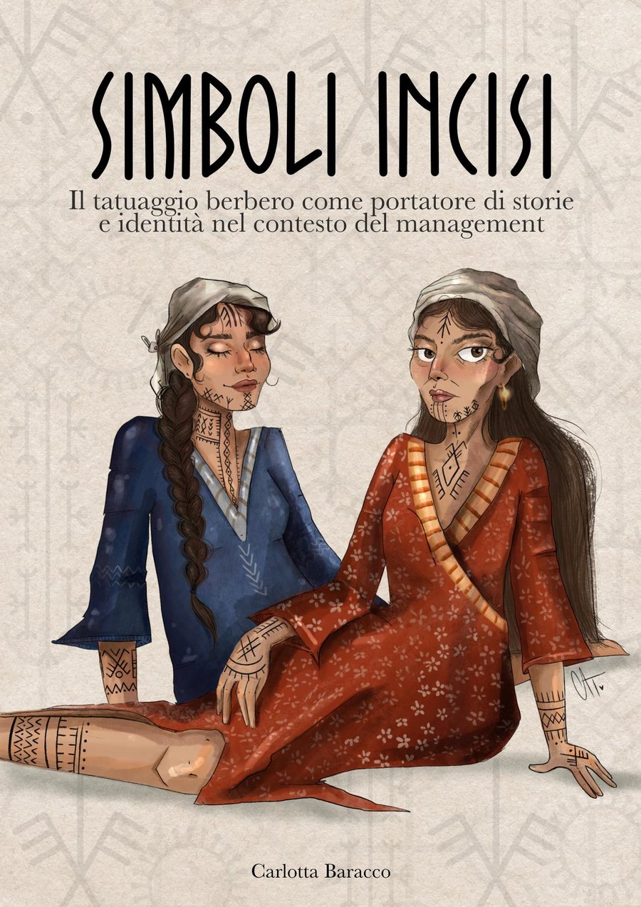 Copertina della tesi di laurea di Carlotta Baracco, Simboli incisi
